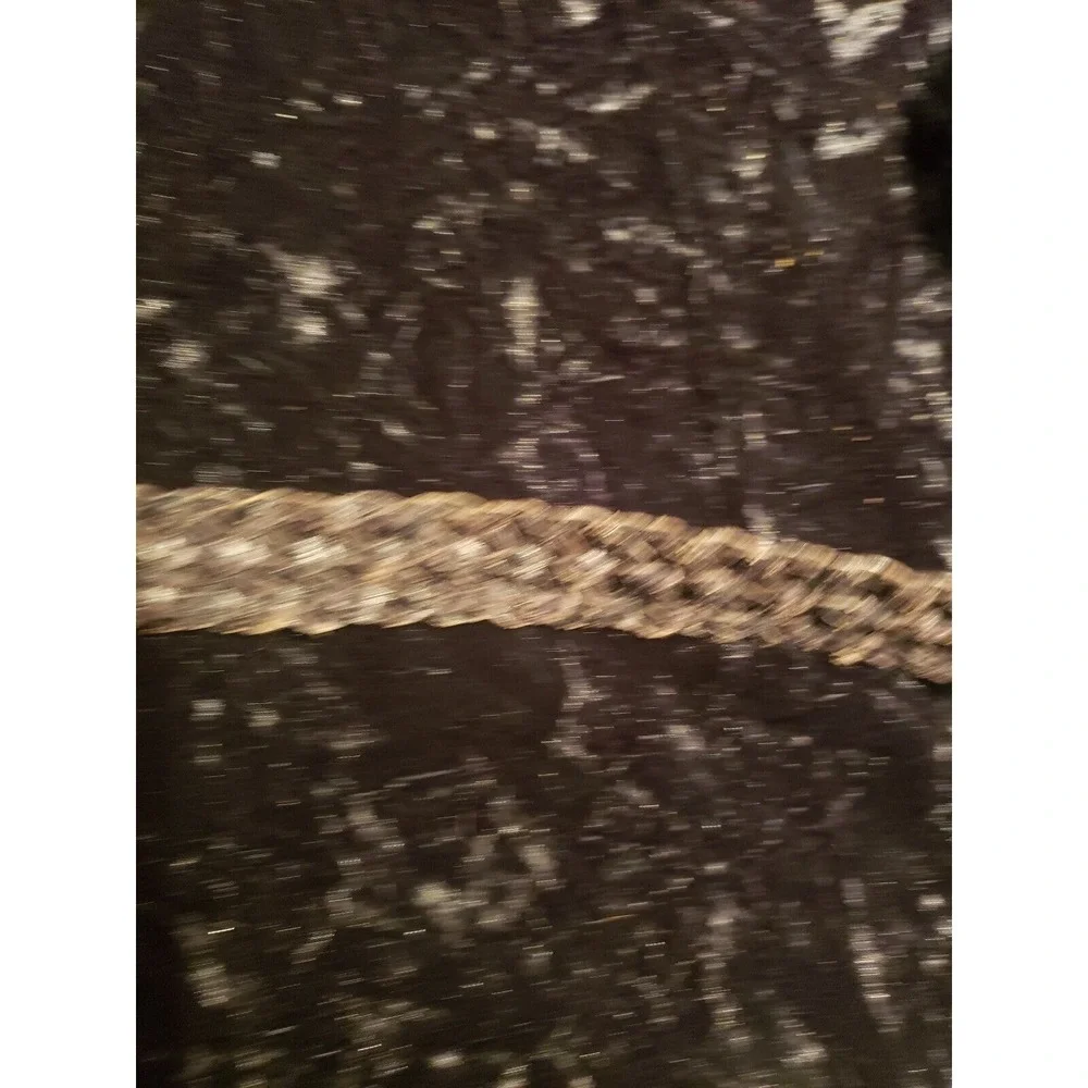 Talbots Braided Leather Belt Womens L‎ Large Brown 6029 Casual Accessories
